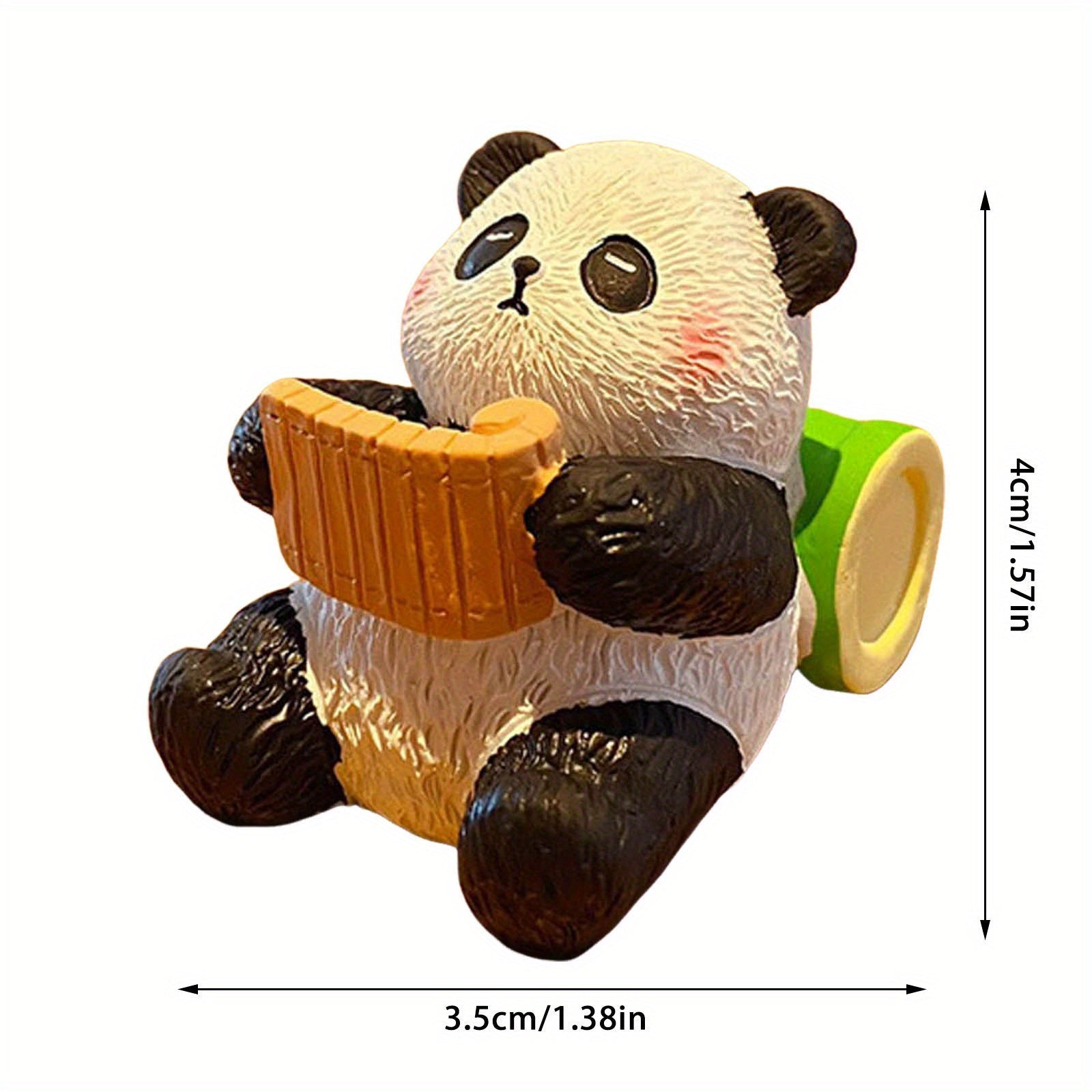 Statue de Panda Piano, échecs, calligraphie et peinture