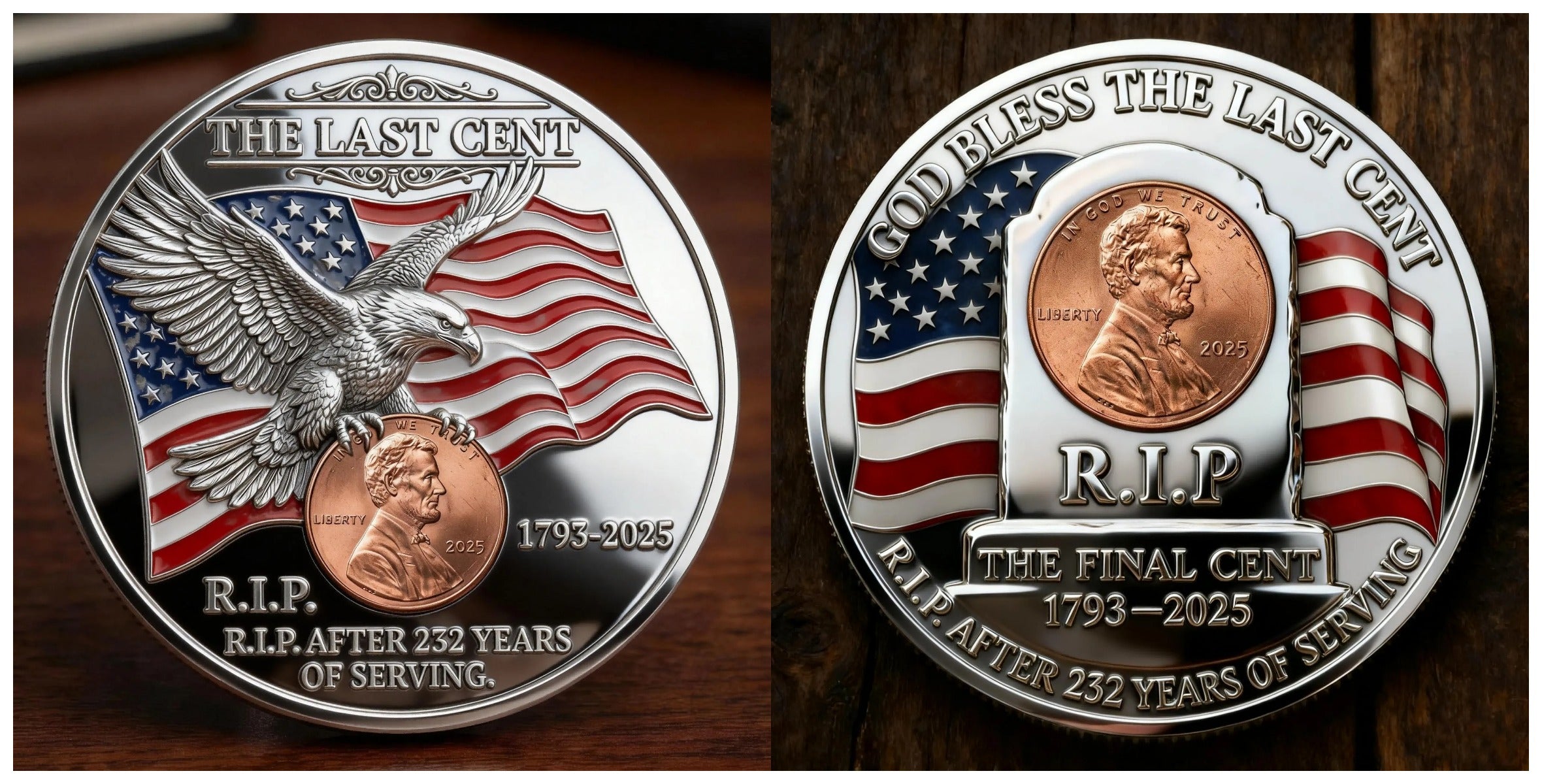 šFlash Sale 60% OFF - The Last Cent Commemorative Coin - Smooth version