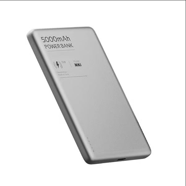 Batterie externe magnétique sans fil ultra-fine, charge rapide bidirectionnelle, alimentation mobile