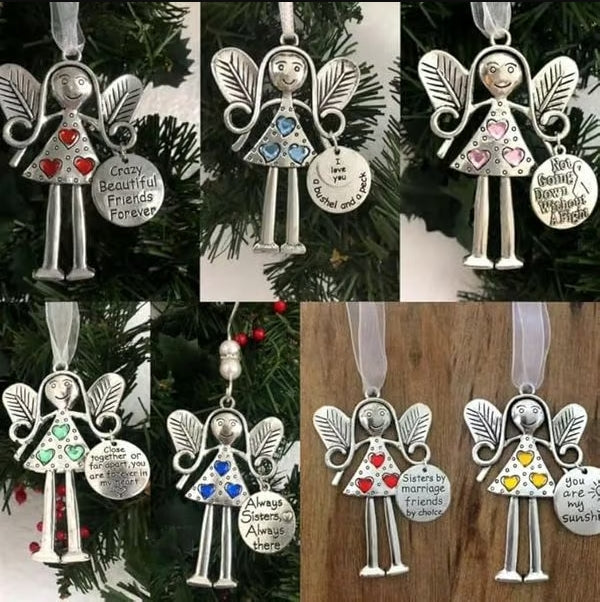 2025 Engel Freundschaft Ornament Geschenk-Beste Freundin Geschenk
