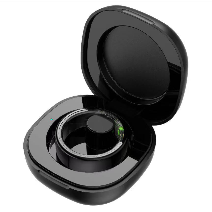 Bague connectée HitTopss, suivi de la condition physique avec suivi des calories, de la fréquence cardiaque, de l'oxygène dans le sang et du sommeil, étanchéité IP68, sans abonnement à l'application