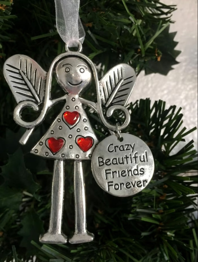 2025 Engel Freundschaft Ornament Geschenk-Beste Freundin Geschenk