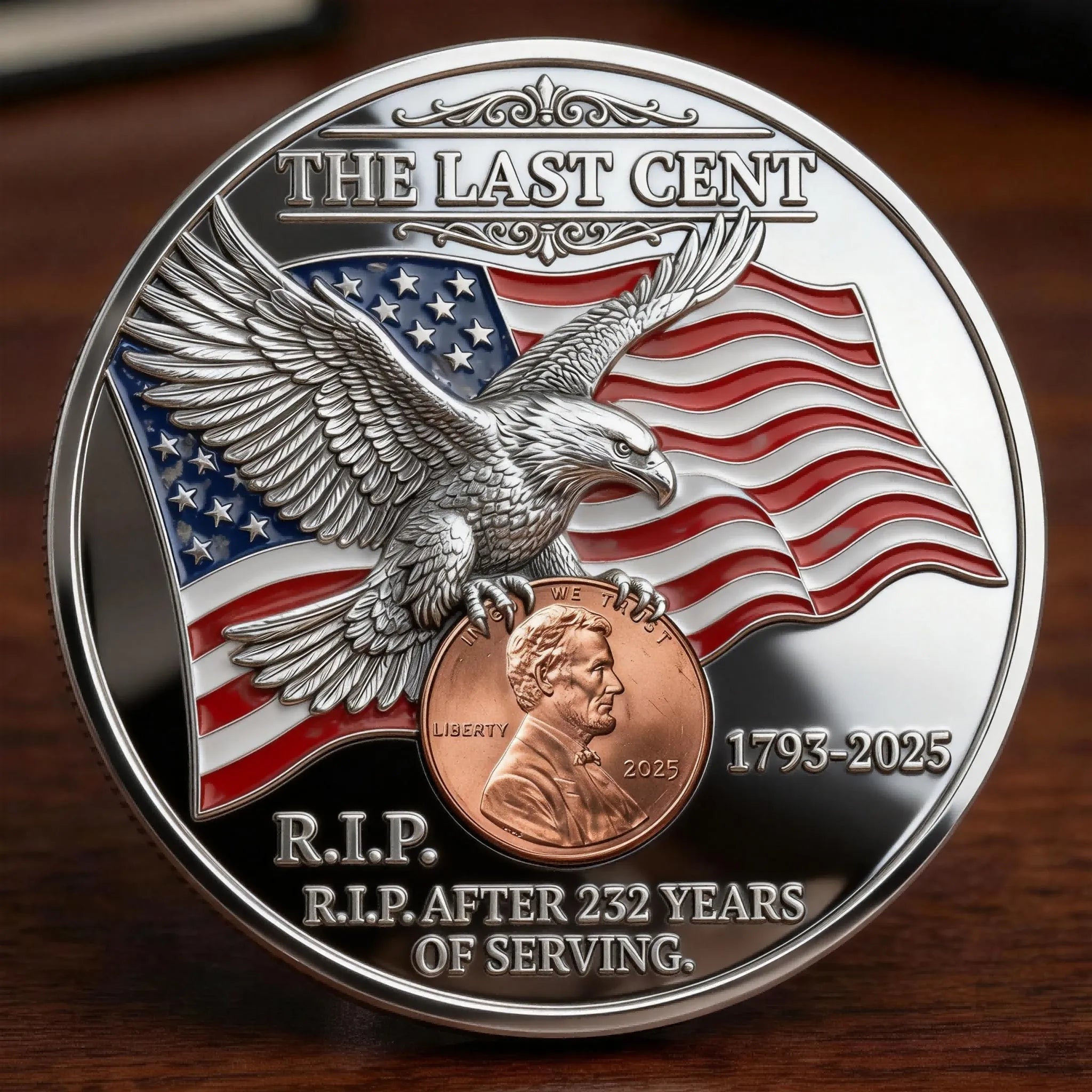 šFlash Sale 60% OFF - The Last Cent Commemorative Coin - Smooth version