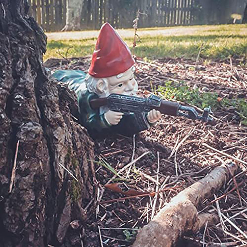 🔥50% DE RÉDUCTION🔥Statue de nain de jardin CS Shooter