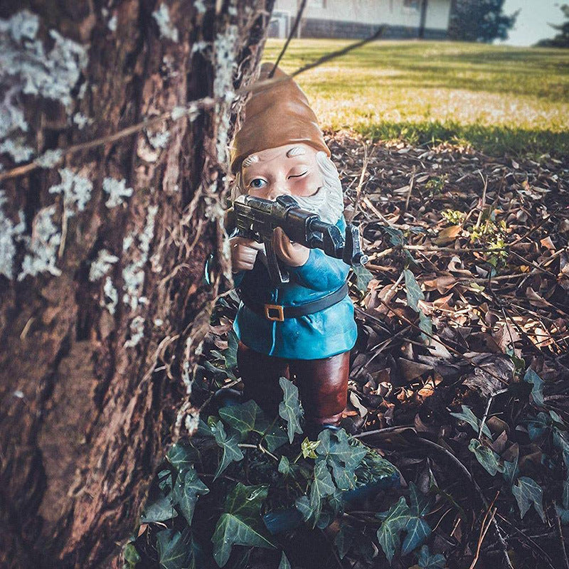 🔥50% DE RÉDUCTION🔥Statue de nain de jardin CS Shooter