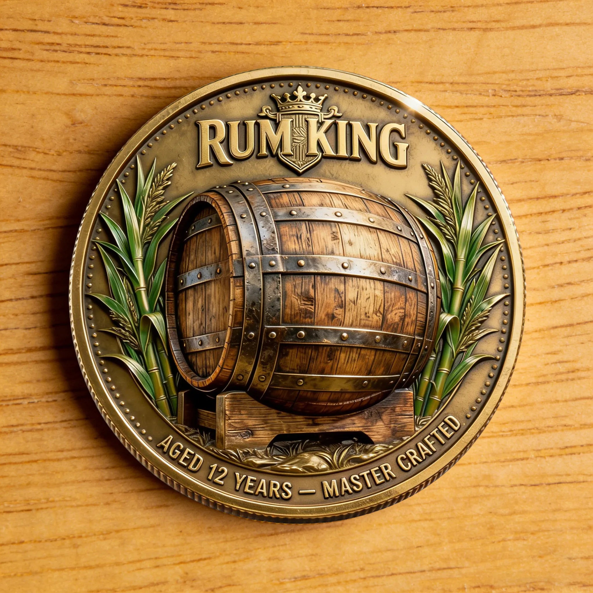 PIRATE RUM CLUB Official Coin – The Brotherhood Badge for True Rum Lovers!”
