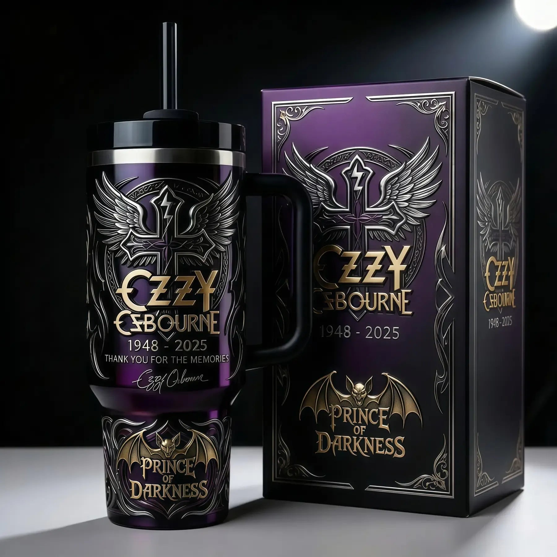 Prince of Darkness Memorial Stanley Tumbler