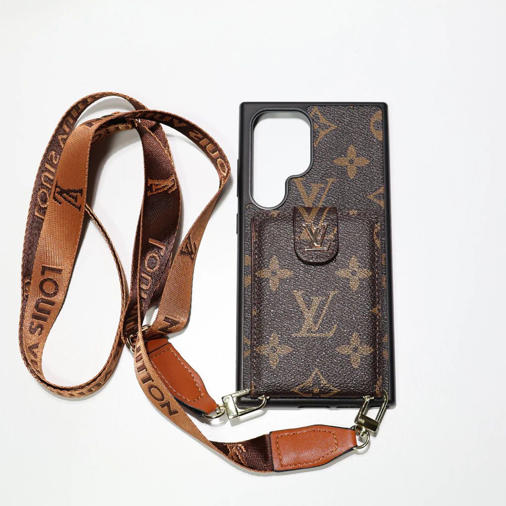 ✨Luxuriöse Crossbody-Handyhülle im LV-Stil für die Samsung S22–25-Serie