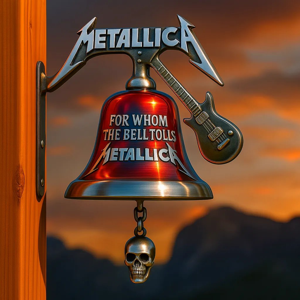 🔥Dernier jour -60 % de réduction !🔥Sonnette MetallicaSonnette Metallica