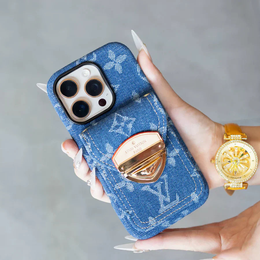 🥰New💖Fashionable denim luxury phone case