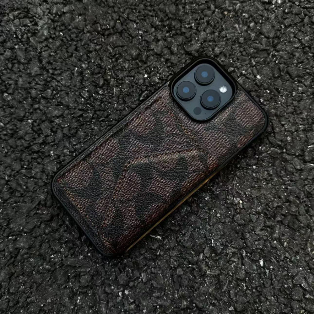New leather card holder phone case