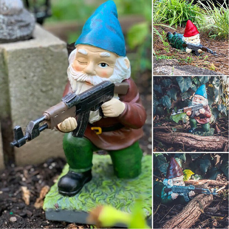 🔥50 % RABATT🔥Garten CS Shooting Gnome Statue