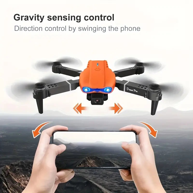 Foldable E99 Drone with 4K Camera, USB Charging Quadcopter with Dual Cameras